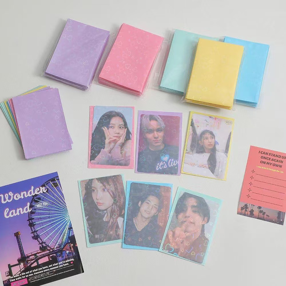 Card Penny Sleeve - Cartes laser en forme de cœur,