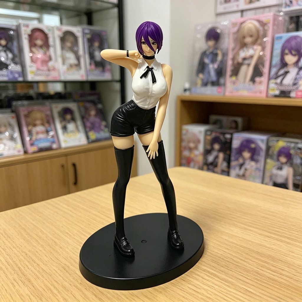 Action Figure Stand - Figurine d'Anime Chainsaw Man Reze 13-19CM,