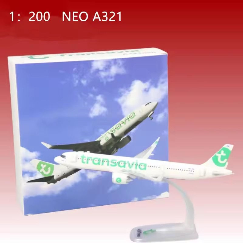Model Airplane Plastic - Modèle à l'échelle 1:200 Marabu/jeu/déversement/A320neo autrichien/transavia